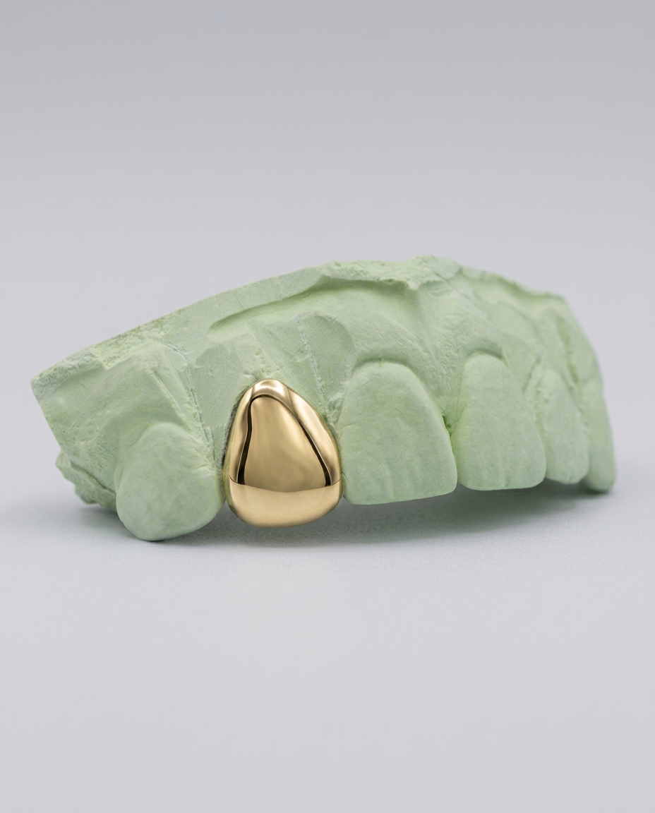 Custom Fit — Single Tooth, Yellow Gold